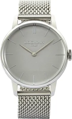 Produktbild von 0251V06-00AGNKB0 Italy Herrenuhr 1960 silber Ref. 0251 Locman