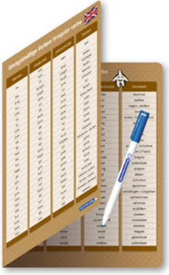 Image de Unregelmäßige Verben / irregular Verbs - Zeitformen - 1 Doppelfeld mit Stift