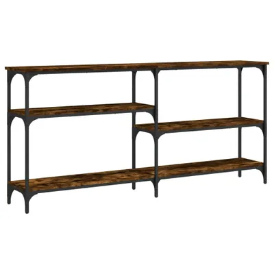Obrázok produktu pre vidaXL Konzolový stôl Smoked Oak 160x29x75 cm Inžinierske drevo