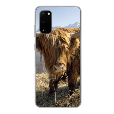Produktbild von MuchoWow® Handyhülle Schutzhülle Hülle für Samsung Galaxy S20 Schottischer Highlander - Berg - Schnee Silikon Softcase Handy Hülle - Bild