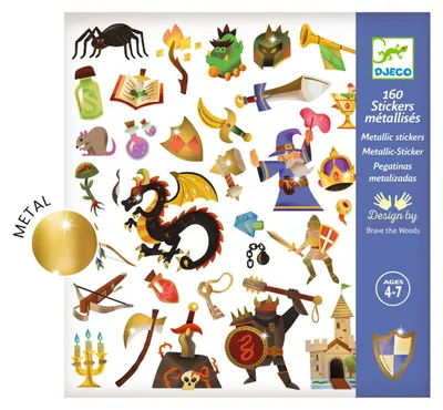 Image de DJECO Metallic-Aufkleber - Kö nigreich