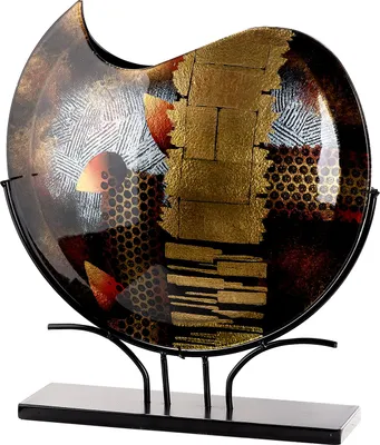 Produktbild von GILDE Bodenvase rund Dixion schwarz H. 51 cm, 61424