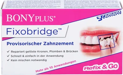 Produktbild von Haftcreme Fixobridge Medizinprodukt für Zahnersatz 7 g Originalprodukt aus Deutschland