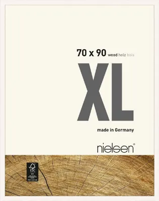 Produktbild von nielsen Holz Bilderrahmen XL, 70x90 cm, Deckend Weiß