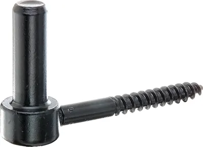 Produktbild von Alberts Kloben zum Einschrauben | J-Haken, mit angeschnittenem Gewinde | schwarzer Tauchlack | Dornmaß Ø16 mm | Länge 110 mm | 3er Set
