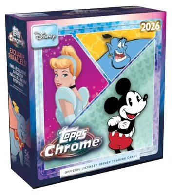 Produktbild von 2026 Topps Chrome Disney Mega Box Englisch