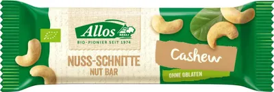 Produktbild von Allos Nuss-Schnitte Cashew 30g