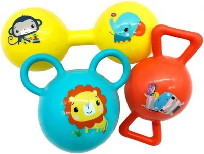 Image de Fisher Price set de 3 poids Multicolore Multicolore One Size