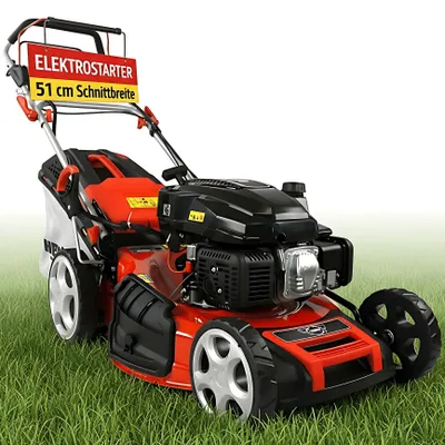 AL-KO Benzin-Rasenmäher Premium 524 SP-B | 51cm Schnittbreite, 2,3kW Motor | Für Flächen Bis 1800m²