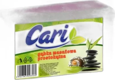 Obrázek produktu pro Obdélníková houba na koupání a masáž Cari