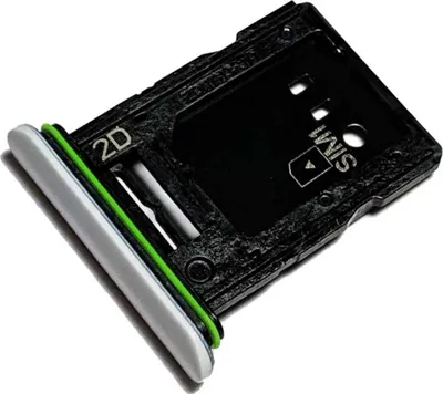 Produktbild von Simkartenhalter und micro-SD Speicherkartenfach für Sony Xperia 10 III (XQ-BT52), Original Ersatzteil, Weiß