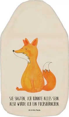 Produktbild von Mr. & Mrs. Panda Wärmflasche Einhorn Wunsch - Weiß - Geschenk, Unicorns, Bettflasche, Fuchs, Wärmflaschen, Fuchshörnchen, mit Bezug, Einhörner, Wärmekissen, Bettflaschen