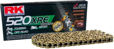 Immagine prodotto di Catena trasmissione aperta RK oro XRE 106 maglie 520 chiusura con rivetto