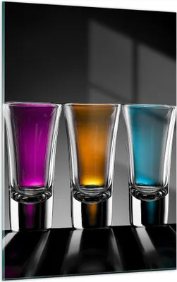 Produktbild von Bilder auf glas - Einteilig - Gläser Alkohol trinken Saft - 50x70cm - Glasbilder - Wandbilder - Bilder - Wanddekoration aus Glas - Glas Bilder - Wandbild auf Glas - GPA50x70-2194