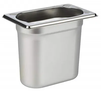 Zdjęcie produktu dla APS GN-Behälter / -deckel aus Edelstahl GN 1/9 Behälter 81506