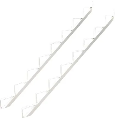 Produktbild von 8 Stufen Treppenrahmen Stahl-Treppenwange Treppenholm Geschosshöhe 148cm Weiss