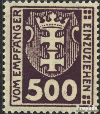 Produktbild von Briefmarken Danzig 1923 Mi P19Y postfrisch Portomarke