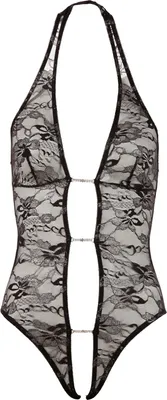 Produktbild von Abierta Fina Body - Glitzernde Spitze, Strassketten, ouvert