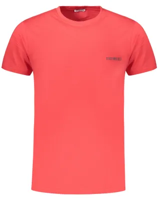 Produktbild von Modisches Herren Kurzarm-T-Shirt Rot mit Streifen und Rundhals