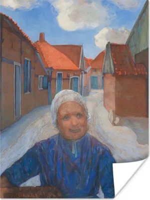 Produktbild von MuchoWow® Poster Auf dem Lappenbrink in Winterswijk - Piet Mondrian 120x160 cm - Wandbilder