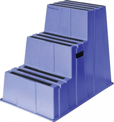 Produktbild von Schwerlasttritt Stufen 3 Plattform-H.730mm Ku.blau