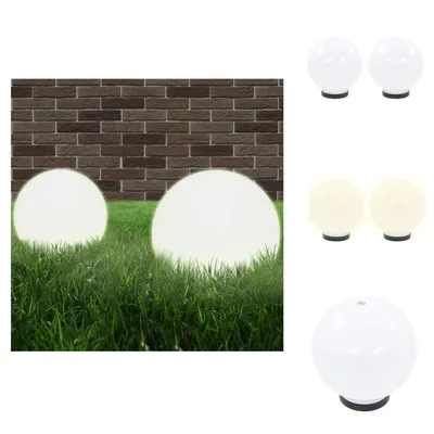 Obrázek produktu pro vidaXL LED zahradní světla 2 ks. Kulové 20 cm PMMA - venkovní osvětlení