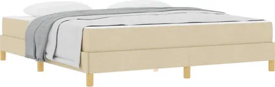Produktbild von Boxspringbett mit Matratze Creme 180 x 200 cm Stoff