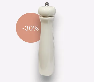 Zdjęcie produktu dla MŁYNEK RĘCZNY DO PIEPRZU I SOLI DREWNIANY 26 cm