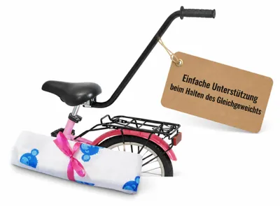 Produktbild von Puky Fahrradlernhilfe Sattel mit Schiebestange black TOP