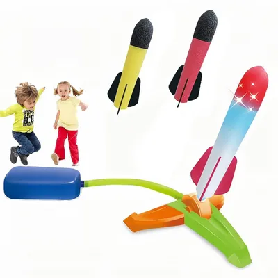 Productafbeelding van Schuimraket Launcher, Luchtjetraket, Vliegend Speelgoed voor Buiten, Schiet tot 48 Voet, voor Kinderen 3-6