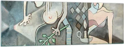 Produktbild von Bilder auf glas - Abstraktion modern - 160x50cm - Glasbilder - Wandbilder - Kunstdruck - zum Aufhängen bereit - Wanddekoration aus Glas - Glas Bilder - Wandbild auf Glas - Einteilig - GAB160x50-3740