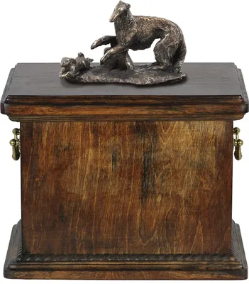 Immagine prodotto di Borzoj - Urna per le ceneri del cane, urna con statuetta, elegante urna in stile classico del marchio Art-Dog