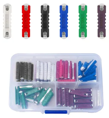 Sicherungsset 60 Stück, Torpedosicherungen 5A-40A, 6 Werte