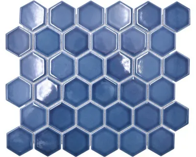 Produktbild von Keramikmosaik HX530 Hexagon Uni baugrün glänzend