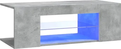 Produktbild von TV-Schrank mit LED-Leuchten Betongrau 90x39x30 cm