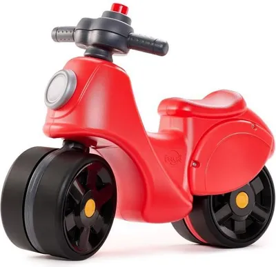 Produktbild von Scooter Strada, Lenker mit Hupe, Große Räder, Rot, 100% Hergestellt in Frankreich, Ab 12 Monaten