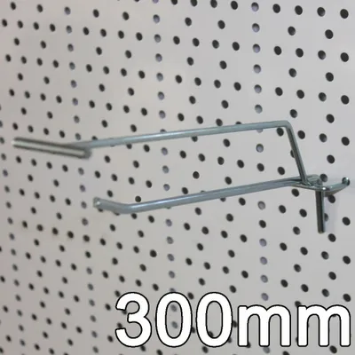 Produktbild von Einfachhaken mit Pendeletikettenhalter L=300mm 50 Stück