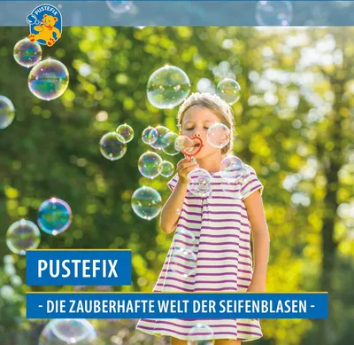Produktbild von Pustefix – Mini-Mix 3 Bubble-Ringe + 70 ml Seifenblasenflüssigkeit – Seifenblasen – 3 Puste-Ringe - Seifenblasen für Kinder & Erwachsene