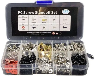 Image de Kit de montage pour PC - Vis pour capot de PC - 228 pièces