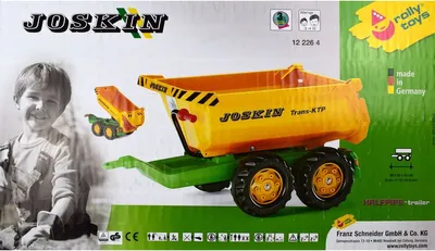 Produktbild von rolly toys Halfpipe Joskin Rundmuldenkipper, Maße: 89x45x43 cm; 12 226 4