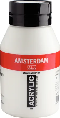 Produktbild von Amsterdam Standard Series Acrylfarbe Flasche 1000 ml Titanweiß 105