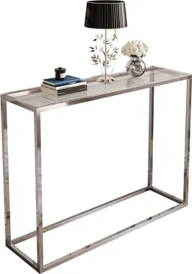 Produktbild von Konsolentisch MODERN GLASS CHROM 100 cm Chrom / Glastischplatte