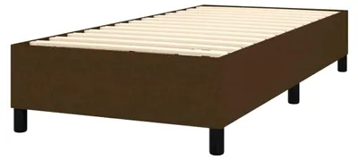 Produktbild von Boxspringbett mit Matratze Dunkelbraun 80x200 cm Stoff Polsterbett