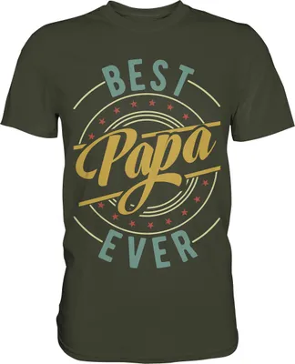 Produktbild von Bester Papa Ever Vatertag Geschenk Vater T-Shirt – Urban Khaki / L