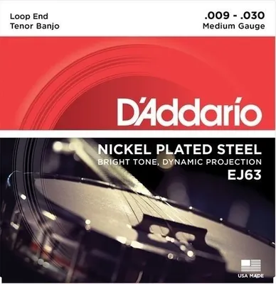 Produktbild von D'Addario EJ63, Banjo, Stahl, 4 Stück(e)