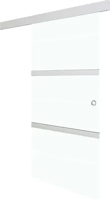 Produktbild von Schiebetür mit Softclose ESG-Glas und Aluminium 76x205 cm
