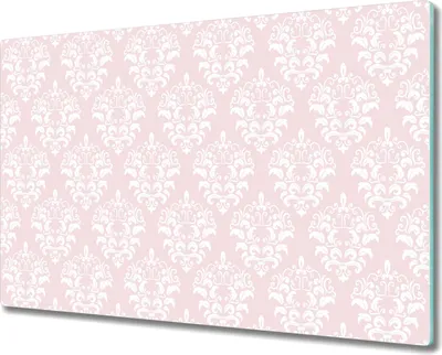 Produktbild von Herd-Abdeckplatte Glas Schneidebrett Ceranfeld-Abdeckung - 80x52 cm - Damast pastell