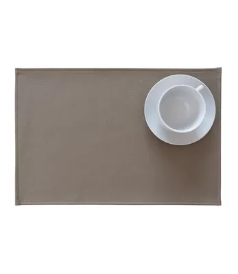 Produktbild von Tischset Kunstleder taupe 45x30 cm