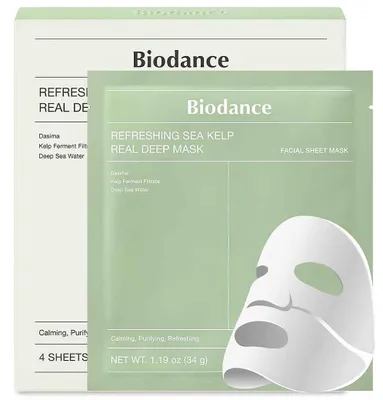 Zdjęcie produktu dla Biodance Refreshing Sea Kelp Real Deep Mask 4St.