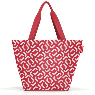 Produktbild von Reisenthel Shopper M, Stoffbeutel, Rot, Weiß, Polyester, Muster, 15 l, 510 mm